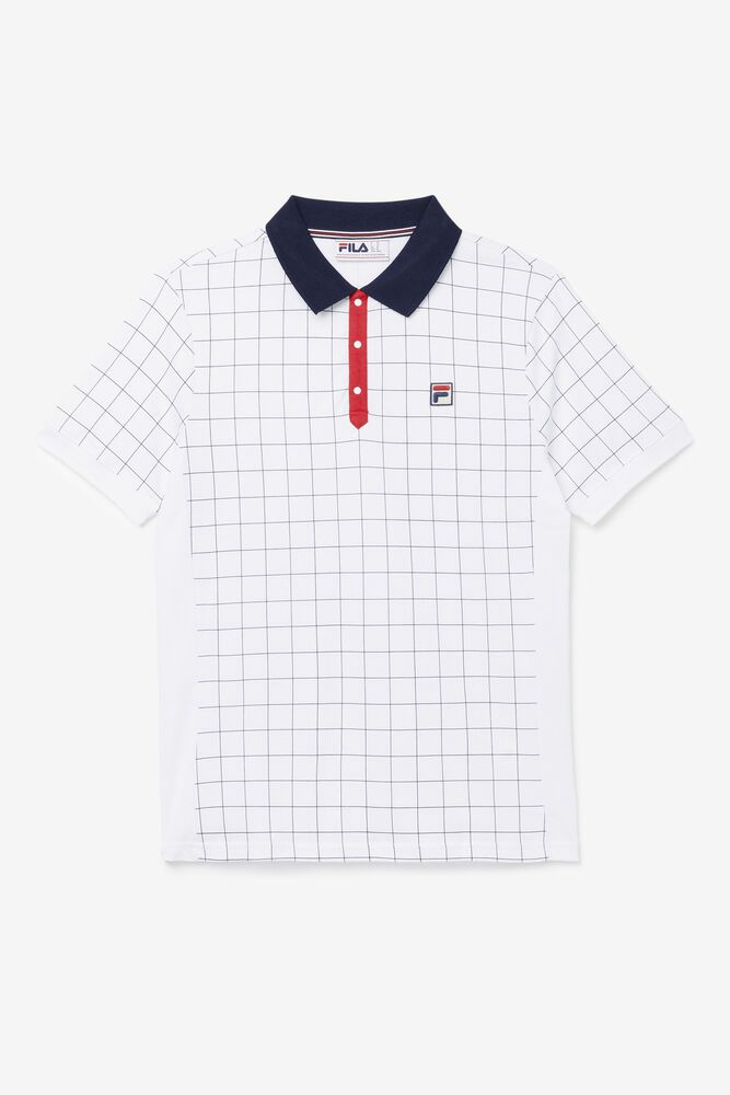 Fila Miesten Polo Nile Valkoinen - IYHN-69728